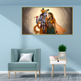 Sacred Radha Krishna Wall Paintings